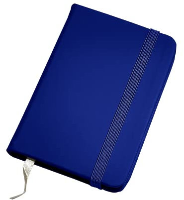 Mini-Tagebuch, A7 Pocket, 10,5 x 7,5 cm, weiches Deckel, 160 Seiten (80 Blatt) – Taschentabelle, gestreift, Naturpapier (A702BL)