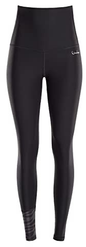 Winshape Functional Comfort Tights HWL116C “High Waist” mit dezenter Zebra-Applikation, Ultra Soft Style, Fitness Freizeit Yoga Pilates