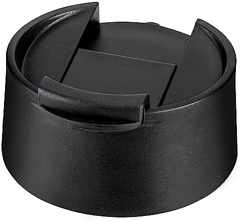 Prurex Flip Lid for Hydro Flask 12 16 18 20 32 40 64 oz Wide Mouth Bottle,Replacement Lid for Hydroflask,Thermoflask,Iron Flask and More 2.28 Wide Mouth Bottles(Black 1 Pack)