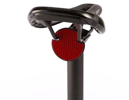 Fahrer Berlin Unisex Jugend Spot Sattelreflektor rot Fahrrad Reflektor, Unisize