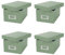 4x Goldbuch Fotobox Bella Vista bis 2800 Fotos 10x15 Foto Aufbewahrungsbox (artischoke)