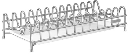 Koomuao Tellerständer Abtropfgestell Geschirr, Pfannenregal Organisator,Tellerhalter Vertikales aus Edelstahl,für Schrank, Backgeschirr, Küche, Kochgeschirr, Vorratskammer, Aufbewahrungsregal