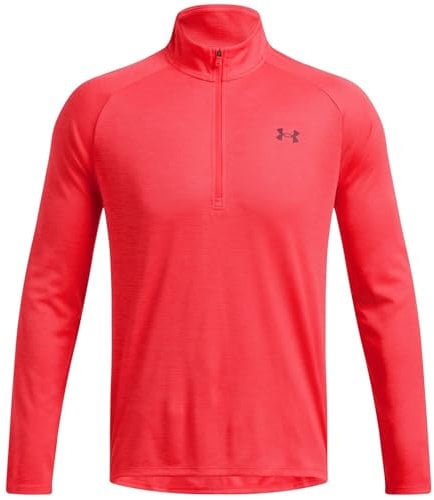 Under Armour Mens Tech Half Zip Top Racer Red M