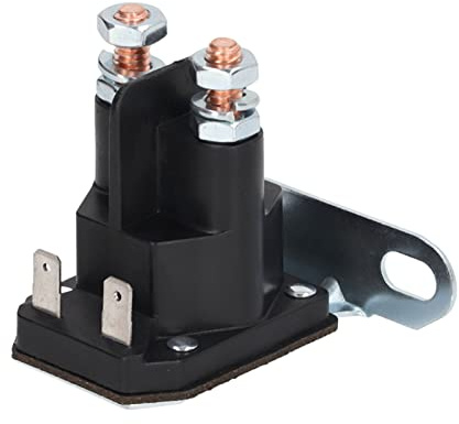 12V Startermagnet, Starter Relais,Universal-Rasenmäher-Ersatz-Starterrelais-Magnetventil aus Aluminium, Rasentraktor-Zubehör, Kompatibel mit 725-04439B AM138068 435-151