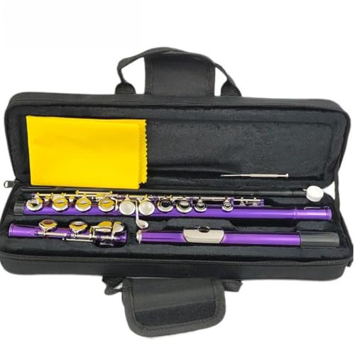 Flauto Traverso Flauto Placcato In Nichel Viola Con Chiave E 16 Fori Ravvicinati Chiavi C Strumento Flauto In Cupronichel