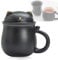 Tazza con Filtro e Coperchio, Tazze da The di Ceramica 13,5 once, Tazza Tisana Caffè Tazza Gatti, Regalo per compleanno Natale e Vacanze