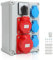 Fiqops Baustromverteiler Wandverteiler mit L-0-P Nockenschalter und MCB, 3xSchuko-Steckdose16A 230V, 1xCEE Steckdosen 16A 5P, 1xCEE Steckdosen 32A 5 Polig, für Innen und Außen