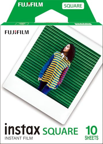 INSTAX Square ISO 800 Film with White Border, 10 Shot Pack