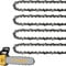 Confezione da 4 catene per motosega per barra da 30 cm, passo LP da 0,95 cm, calibro 109,2 cm, 44 maglie, compatibile con motosega Stihl MS170, MS171, MS192 e altri, senza barra guida
