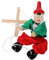 CIYODO Zeichenfolge Marionette Spielzeuge Zubehör Für Puppenspiele Handpuppe Puppen Für 8-10 Steckpuppenfiguren Lustiges Puppenhandwerk Holz