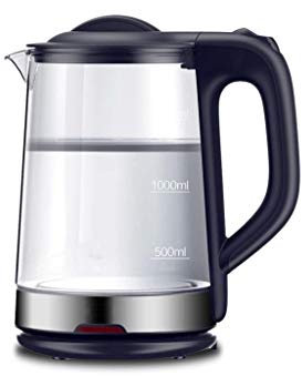 Electric Kettle - 1.7L 1800W Fast Boiling Illuminating Glass Hot Water Boiler, Cordless BPA-Free Borosilicate Glass Tea Kettle with Boil Dry Protection, Automatic Shut-Off lofty ambition hopeful
