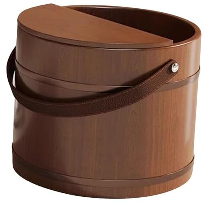 Allayu Wood Foot Tub Washing Bowl Bucket Foot Soaking Tub Solution For Relaxing Feet After Work Or Activities Wooden Pedicure Soak Soaking Bath Basin