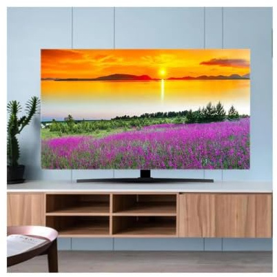 LSYHHXC Funda Tv Exterior Cubierta for TV, cubierta antipolvo, tela de 32-70 pulgadas, for colgar en el hogar, escritorio, TV curva, Universal(01,65inch 152x92cm)