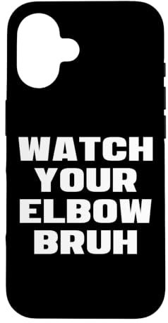 Hülle für iPhone 16 Watch Your Elbow Bruh Lustiger Beer Pong Schiedsrichter Spaß Party Witz