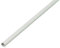 Alberts 484927 Tube rond | plastique, en blanc | 1000 x 10 x 1 mm