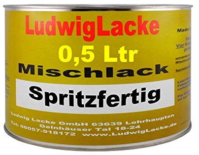 LudwigLacke 500ml spritzfertiger Autolack für Peugeot Noir Perla Nera Perleffekt KTV Bj.07-12