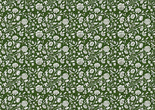 CARTA RESTAURO FIORATA VERDE - formato 50x70 - confezione da 10 fogli.
