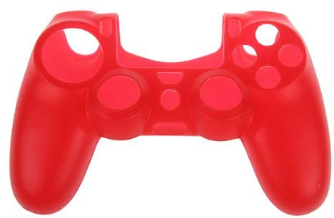 OSTENT Protective Silicone Gel Soft Case Schutzhülle für Sony PS4 Controller - Farbe Rot
