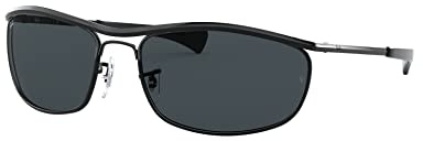 Ray-Ban Unisex Adults’ Olympian I Deluxe RB3119M-002/R5 Sunglasses, Black, 62