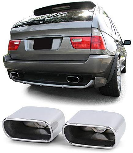 Auspuff Endrohre Sport Optik passend für BMW X5 E53 3.0i 99-06