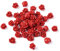 Beadthoven 50 Stück rote Rose Cinnabar Perlen Detail geschnitzte Blume Spacer Perlen 10 mm Rosenblüten Link Charms Perlen für Valentinstag Schmuckherstellung Hochzeit Dekoration Loch: 1,5 mm