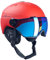 Black Crevice Skihelm Calgary mit Visier, red mat/Silver, S (51-54)…