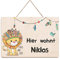 Holzura Namensschild Kinderzimmer Personalisierte Geschenke Baby Zimmer, Namensschilder für das Kinderzimmer Deko, Türschild personalisiert mit Namen, Türschild Kinderzimmer