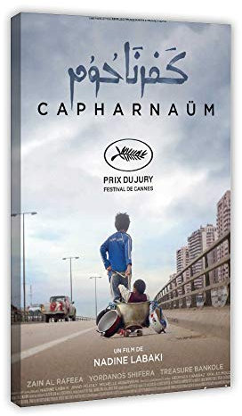 Filmposter Capernaum, Leinwand, Schlafzimmer, Dekoration, Sport, Landschaft, Büro, Raumdekoration, Geschenk, 60 x 90 cm, Rahmen