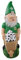FOCO FOOTBALL EPL NORTHERN IRELAND IFA WHEELBARROW GARDEN GNOME 10.5 ORNAMENT INDOOR/OUTDOOR