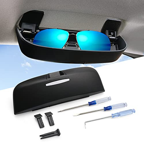 LFOTPP Golf 8 MK8 2020 2021 Auto Sonnenbrillenhalter Brillenetui Auto Innenraum (Schwarz)