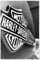 H1976 Wandtattoo, Motiv: Harley Davidson, 62 x 93 cm