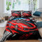 Loussiesd Herren Rennwagen Bettwäsche Set 155x220cm für Jungen Kinder Jugendliche Race Sports Wagen Betten Set Extreme Sports Thema Bettbezug Set Dekorativ Cool Bettwäsche mit 1 Kissenbezug