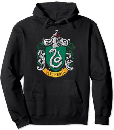 Harry Potter Slytherin House Crest Felpa con Cappuccio