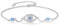 Waysles Böses Auge Armband 925 Sterling Silber Verstellbar Türkische Blau Evil Eye Armband mit CZ Böses Auge Glücksbringer Schmuck für Damen Mädchen 7 + 2 in