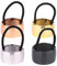 4 Stück Metall Haar Manschette Pferdeschwanz Kreis Haarband Schnalle Halter Elasti Haargummi Mode Accessoire für Frauen Mädchen (Schwarz, Silber, Golden, Roségold)
