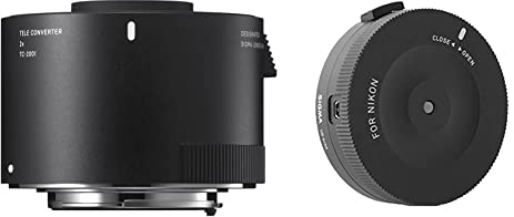 Sigma 2,0-Fach Telekonverter TC-2001 für Nikon, Schwarz & Sigma USB-Dock für Nikon Objektivbajonett