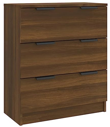 vidaXL Sideboard Kommode Anrichte Schrank Beistellschrank Mehrzweckschrank Standschrank Wohnzimmer Flur Braun Eichen-Optik 60x30x70cm Holzwerkstoff