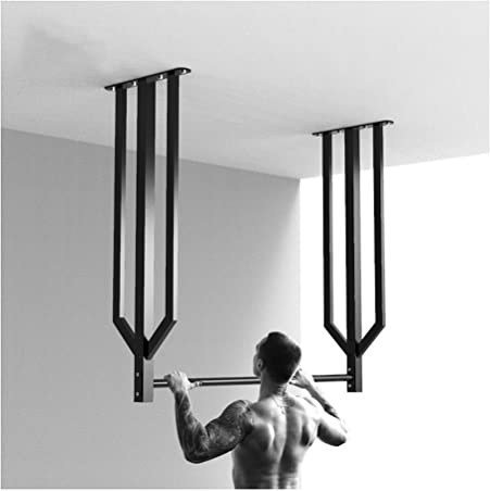 Pull Up Bar Wandmontierte Klimmzugstange, Balken-/Deckenstahl-Übungsstange, Professionelles Arm-/Kern-/Oberkörper-Krafttraining, Belastung 300 Kg