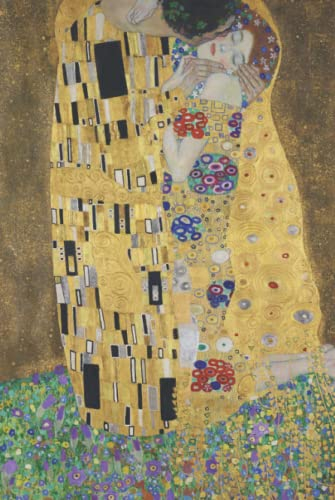 DMP | Notizbuch DIN A5 kariert: [The Kiss - Gustav Klimt]