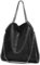 Aileese Damen-Handtaschen, weiches Leder, modisch, Designer-Griff oben, lässige Tasche, tragbare Kette, große Schultertaschen, Schwarz, Style 1 Schwarz, 13.5 inches