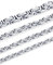 XIRUVE Königskette Breite 4mm/5mm/6mm/8mm, Länge 46-76cm Wählbar Kette Herren Edelstahl Halskette (S 4mm,51cm)
