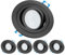 TEVEA Premium LED Einbaustrahler Schwenkbar -LED Modul 230V 5W austauschbar - Einbauleuchte auch fürs Bad - 5er Pack (Schwarz - Warmweiß)