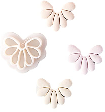 Emporte-pièces en argile polymère, formes géométriques en forme de pétales, outils de coupe pour la fabrication de boucles d'oreilles