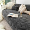 WYJHNLBEDC Sofa/Couch überzug, Sofabezug L Form/U Form/Ecksofa 3/2/1 Sitzer, Sofa überwurfdecke, Warmer Super Weicher Samt Sofaschoner Decken rutschfest, Sofaschutz Decke Hund Kratzschutz Katze