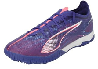 PUMA Unisex Adults Ultra 5 Match TT Soccer Shoe, Lapis Lazuli-PUMA White-Sunset Glow, 44 EU