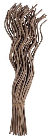 PATIKIL 28CM/11Inch Rattan Reed Diffuser Sticks, 50 Pcs Rattan Wavy Refill Sticks Aroma Fragrance Replacement for Home Hotel Office Party Wedding, Dark Brown