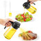 LWMTT Pulverizador Aceite Spray 2 en 1, 470ml Aceite Cocina, Aceitera Antigoteo,Rociador Para Cocinar,Pulverizador Aceite Freidora Aire para Cocina,Freidora de Aire,Ensalada, Barbacoa (Negro)