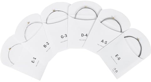 6 E Gitarrensaiten .009-.042 Hochkohlenstoffstahlkerne Saiten 6-saitige Gitarrensaiten Perfekte Intonation