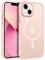 GaoBao Strong Magnetic for iPhone 13 Mini Case, Slim Fit iPhone 13 Mini Phone Case [Compatible with MagSafe] Classic Shockproof Translucent Matte Protective Cover Case for iPhone 13 Mini 5.4, Pink