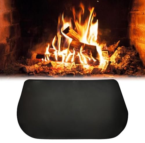 YANGUN Hearth Rugs for Fireplaces, 99 * 63CM Fireproof Fireplace Mat, Fireproof Indoor Fireplace Mat for Fireplaces Hearth, Fire Pit, Heaters, Stove Indoor